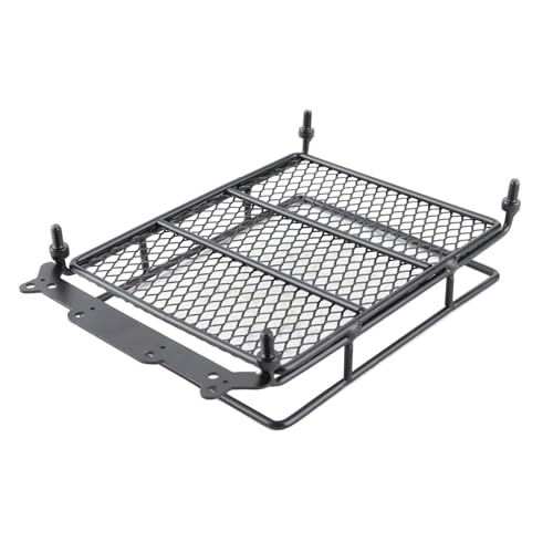 RC Crawler Car Metal Roof Rack Luggage Rack, Durable Accessories for 1/10 1/8 RC Crawler Car, Made of Metal Material (M(66x45x17cm/26x17.72x6.69in))