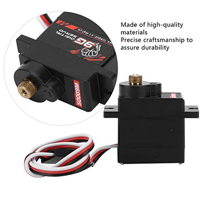 ZJchao Servo Motor, RC Servo 9g Metal Gear Digital Servo Mini Servo Steering Gear Metal Gear Micro Fit for 1/24 RC Fixed Wing Duct Plane Car Boat
