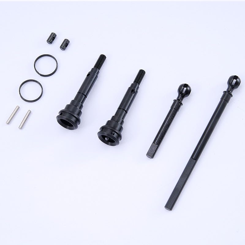 FMS FCX10 Rc Car Parts RC Crawler RC Trucks Parts Replacement Accessory for 1/10 LC80, FCX10 Discovery/Range Rover/Defender 110: Universal Driveshaft Set Front V1 - style: V1