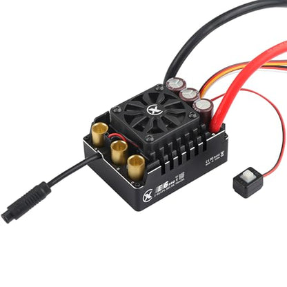 XC E6Pro Sensored Brushless ESC for 1/6 RC Car,3-8S 300A | Bluetooth APP Programming,6.0V/7.4V/8.4V BEC,Turbo Timing,Multiple protection,Smart Fan,Bashing - size: E6PRO