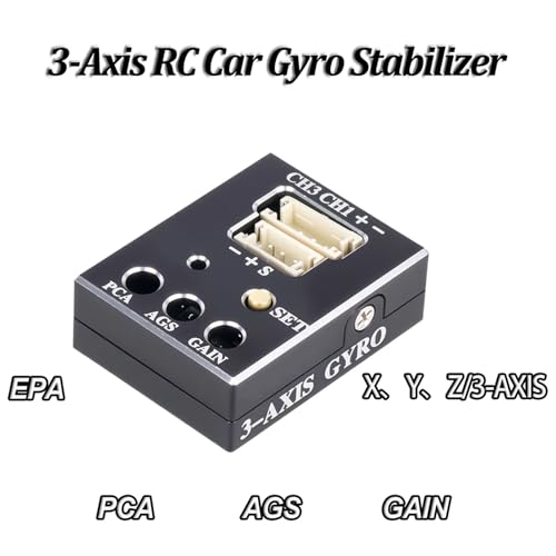 RC Car Repair Kit for RC Drift for Racing Car Professional 1Pcs Metal Automatic Stability Control Gyroscope Gyro Integrated Compact Upgrade Parts