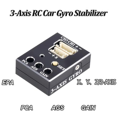 RC Car Repair Kit for RC Drift for Racing Car Professional 1Pcs Metal Automatic Stability Control Gyroscope Gyro Integrated Compact Upgrade Parts