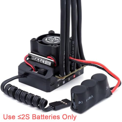 Surpass Hobby Pocket-RC 130A Sensored Brushless ESC and ESC Program Card for 1/10 RC Car