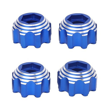 VBESTLIFE RC Wheel Hex Adapters, Aluminum Alloy 8x32 to 17mm Hex Adapters for 8x32 3.8in Wheels Electric Car Truck (Blue) - color: Blue