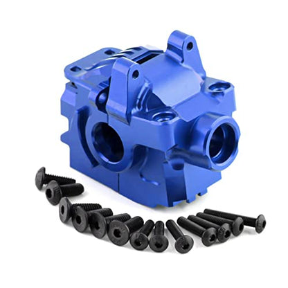 kingsea Aluminum Front Differential Gear Case Differential housing Compatible with Traxxas 1/10 Rustler Hoss Slash Stampede 4x4 XO-1 6880 RC Car, Blue - color: Blue