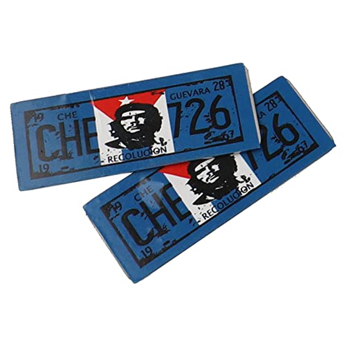 2PCS HIRCQOO Metal RC Car License Plate Decorations Accessories Compatible with Traxxas TRX-4 Tamiya CC01 Axial SCX10 D90 1/10 RC Crawler Car (CHE726) - style: CHE726