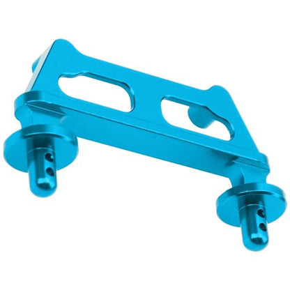 ShareGoo Metal Front & Rear Body Mounts Body Posts Compatible with Hyper Go H16BM H16DR H16 MJX 16207 16208 16209 16210 1/16 RC Car Upgrade Parts (Blue) - color: Blue