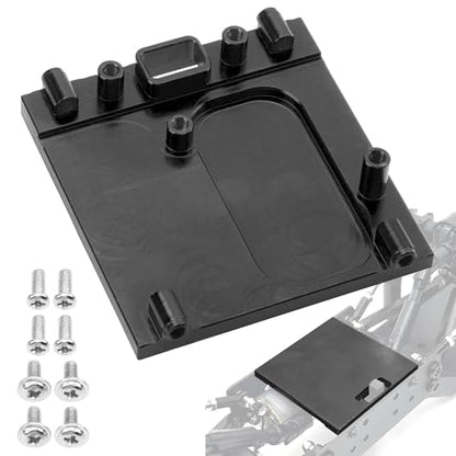 Metal Motor Mount Holder Bracket Fixed Seat Compatible with 2024 New MN99S MN98 V2 Version 1/12 RC Car (Black) - color: Black