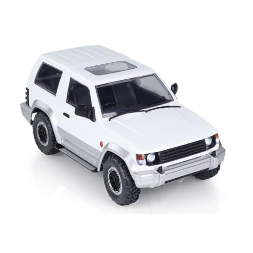 4WD 1/14 4X4 Wireless Control Off-Road Vehicles RC Crawler Car Model LDRC LD1297 Light System Motor Servo ESC Hobby Model(White) - color: White