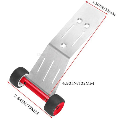 RC Upgrade Parts Steel Wheelie Bar for 1/16 Mini Maxx 4WD RTR Brushless Monster Truck (#107154-1),Tail Wheel Head up Wheel Hop Ups,Red(1 PCS - color: Red-(1 Pcs）