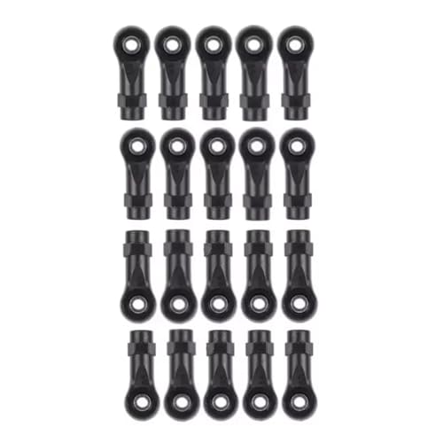 RC car Components Compatible with Axial for SCX10 II 90046 1/10 RC Car Parts 10PCS 313mm Stainless Steel Link Rod Set Linkage Steering Nylon Ball End