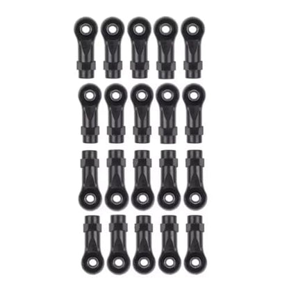 RC car Components Compatible with Axial for SCX10 II 90046 1/10 RC Car Parts 10PCS 313mm Stainless Steel Link Rod Set Linkage Steering Nylon Ball End