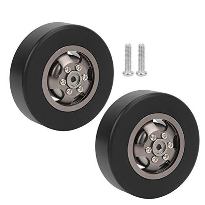 54mm Wheel Rim Tire Drift High Wear Resistance Excellent Durability RC Car Model WPL D12 1/10 RC Tires (Titanium T)