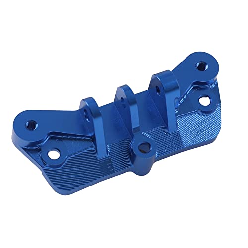 Aluminum Alloy Upper Tie Rod Mount Fixed Pull Rod Bracket Base Compatible with 1/8 Losi LMT 4WD Solid Axle RC Monster Car (Blue) - color: Blue