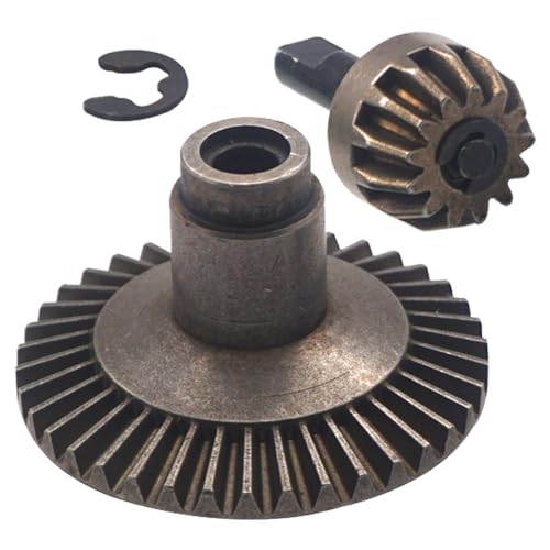 Metal Differential Main Bevel Gear Set 38T 13T Hop Up Parts Compatible with Axial SCX10 1/10 RC Crawler Car