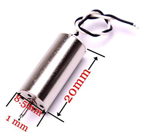 YoungRC 8520 Coreless Motor 8.5 x 20mm Brushed Motors + 75mm CW CCW Propeller for DIY Micro QX95 QX110 Quadcopter RC Drone