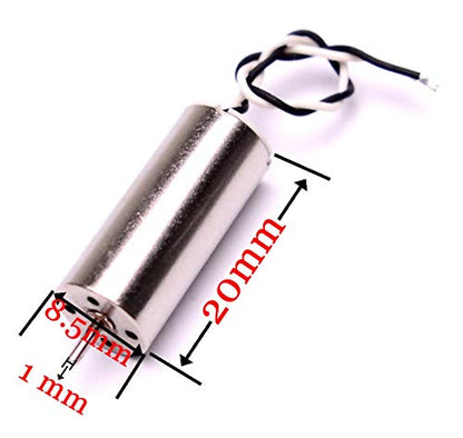YoungRC 8520 Coreless Motor 8.5 x 20mm Brushed Motors + 75mm CW CCW Propeller for DIY Micro QX95 QX110 Quadcopter RC Drone