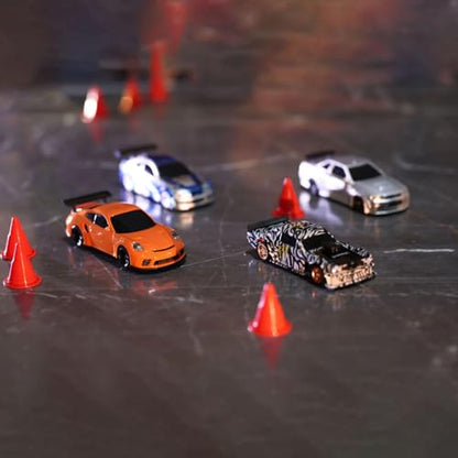 TOUCAN RC HOBBY 1:43 Ready to Run Race Car Gyro Drift Car 4WD Traffic Cones Mini Model for Ages 14+ with a Gyro (Camouflage) - color: Camouflage