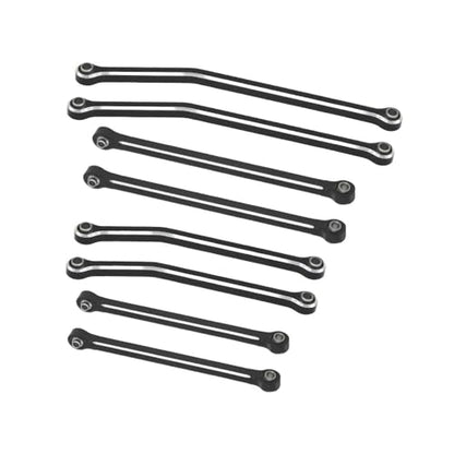 Hobby Details Aluminum Rear Axle Gear Box Skid Link Wheel Upgrade Set for 1/30 Axial SCX30 Jeep Wrangler RC Cars, Black and Gold (Skid Link Rods) - color: Skid Link Rods
