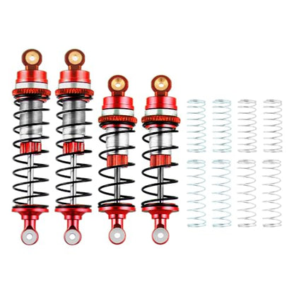 GLOBACT RC Shocks for LOSI 1/16 Mini-B 1/18 Mini-T 2.0 LOS314004 (Red) - color: Red