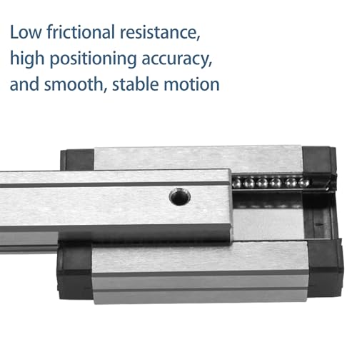 MGN9 Linear Rail 60mm 2.36" 2PCS MGN9 Miniature Linear Motion Slide Rail + 2PCS MGN9H 9mm Linear Sliding Bearing Carriage Block Black for 3D Printer and CNC Machine - size: L: 60mm / 2.36 inch, style: MGN9 Rail + H Block