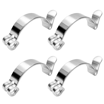 4 PCS Air Filter Clips, Heavy Duty Metal Auto Airbox Housing Clip Replacement for Fastening Connection, Air Cleaning Filter Retaining Clip Spring Clamp for Most Cars
