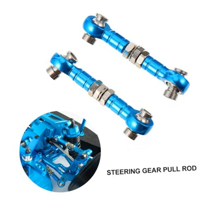 Zerodeko 2Pcs Adjustable Linkage Steering Rod for Rc Cars Trucks Lightweight Replacement for Old Servo Links Rc Enthusiasts