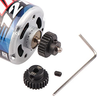 AIMROCK 5-Pack 48P RC Motor Pinion Gears Set: 22T 23T 24T 25T 26T Upgrade Parts for 1/10 RC Car 3.175mm Shaft Motor - size: 22T 23T 24T 25T 26T