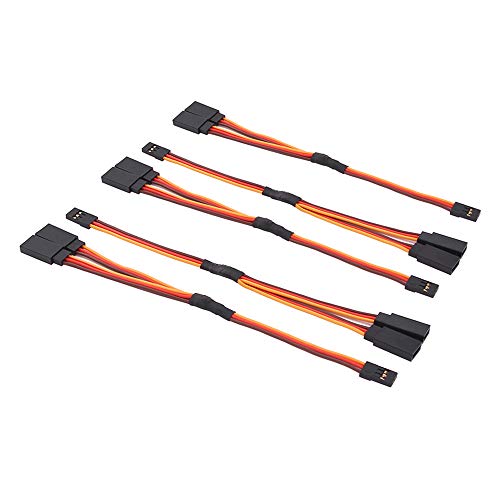5pcs 6" / 150mm Servo Cable Y Harness Extension Cord 22awg 60 cores for RC Car Helicopter Servo Receiver Wire Lead(C142-5)
