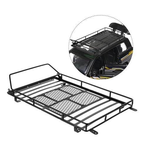 Car Roof Luggage Rack Storage Shelf for Crawler Luggage Bracket for Car Roof Fit for Simulation Climbing Vehicle Lightweight and Easy to Install - size: 22.8X14.1cm