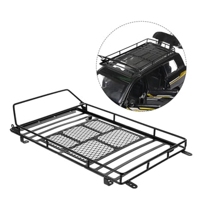 Car Roof Luggage Rack Storage Shelf for Crawler Luggage Bracket for Car Roof Fit for Simulation Climbing Vehicle Lightweight and Easy to Install - size: 22.8X14.1cm
