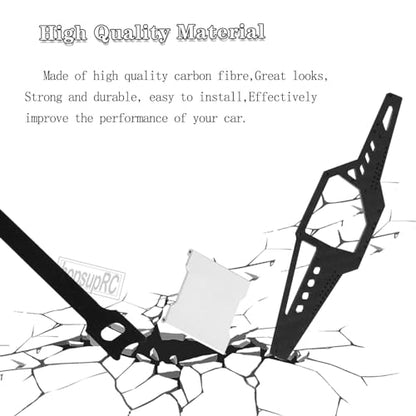 hosupRC RC Carbon Chassis Frame Body Roll Cage Kits Upgrades Part for 1/24 Axial Scx24 90081 C10 AXI00002 B17,Carbon Chassis Frame Body Roll Cage Body Shell Kits Hops UP,Silver - color: Silver/for 1/24 Scx24