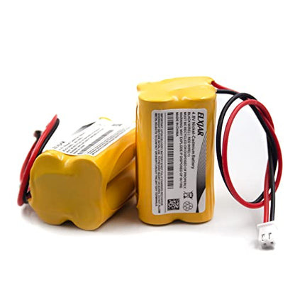 (10-Pack) 4.8V 800mAh Ni-Cd Battery for BL93NC487, BAA-48R | Fits BL93NC484, BL93NC485, NIC0186, Custom-43, OSA-126, ELB-CS06, 6600012 and 6200-RP emergency lights. - color: 10-Pack