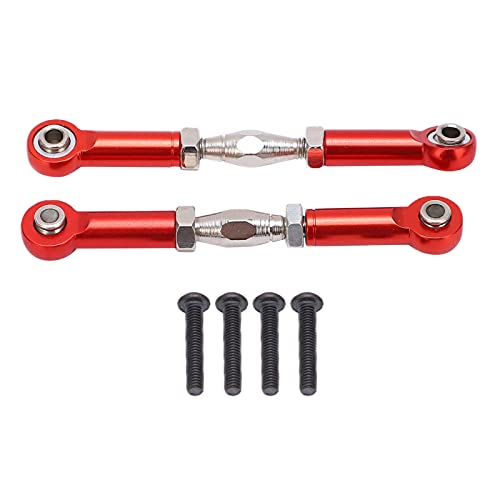 Front Sway Bar Kit with 2.7 inch Aluminum Alloy Arms High Tensile Strength Front Anti Roll Bar Suspension Stabilizer for 1 7 Remote Control Cars Lightweight Sturdy RC (Red) - color: Red