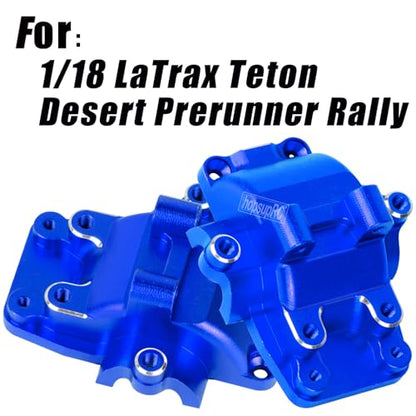 Alloy Gearbox Transmission Case Front&Rear Differential Housing for 1/18 LaTrax Teton Desert Prerunner Rally,Wave Box Gearbox Hops Up,SST-Replaces Part 7530(Navy Blue) - color: Navy Blue(2pcs)