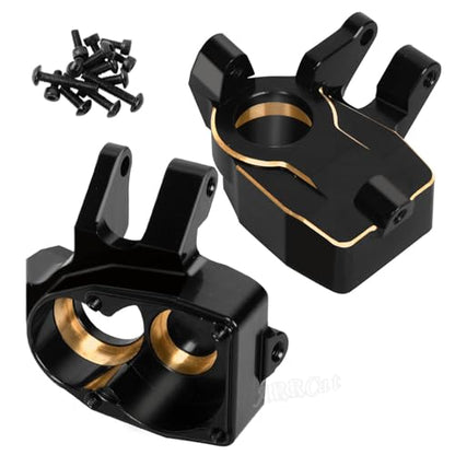Brass Front Inner Portal Covers Steering Knuckles Upgrades Part for Capra UTB/SCX10 III,ARRCat 2PCS Brass Front Inner Portal Covers Steering Knuckles,Replace# AXI232006,Black