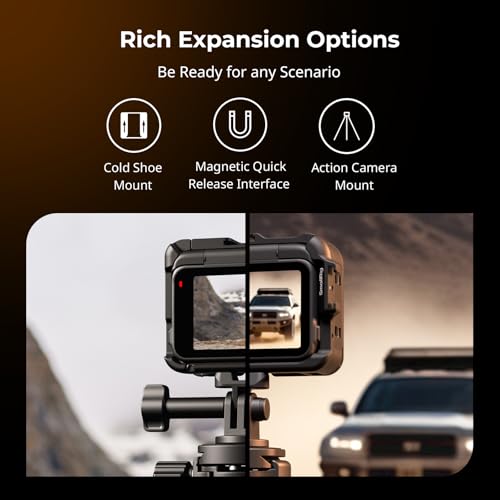 SmallRig Utility Frame Cage for Insta360 Ace Pro 2 / Ace Pro, Supports Horizontal and Vertical Shooting, Action Camera Mounting Frame with Mounting Claw and Cold Shoe for Video Light Microphone - 5000 - style: for Insta360 Ace Pro