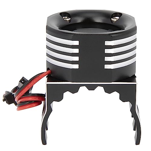 DKKY RC Motor Cooling Fan Heatsink 21000RPM 36mm for Traxxas TRX4 TRX6 Axial SCX10 540 550 1406 1410 1415 1412 Motor (Black) - style: Black