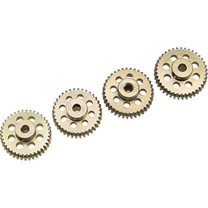 ShareGoo 7075 Aluminum Alloy 48P 3.175mm Pinion Gear Sets 36T 37T 38T 39T Motor Gears Fit 3.175mm (1/8-Inch) Shaft Compatible with HPI Losi Axial Traxxas Tamiya 1/10 RC Car,4Pack