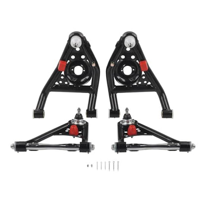 XKV Front Upper & Lower Suspension Control Arms | Compatible with 1967-1969 Camaro/Firebird,1968-1974 Chevy Nova,1973-1974 Oldsmobile Omega,2-4" Lift Kit,W/Ball Joint - size: 68-74 Chevy Nova