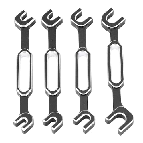 RC Car Maintenance Wrench Set Lightweight Aluminum Alloy Turnbuckle Nut Ball Joint Remover 4PCS for RC Vehicle Repair or Daily Maintenance (Black) - color: Black
