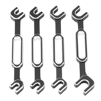 RC Car Wrench, 3.0 to 6.0mm Aluminum Alloy Turnbuckle Nut Ball Joint Remover Wrench Set, with Lightweight Durable Construction for Adjusting Ball Joints, Pull Rods, and Push Rods (Black) - color: Black