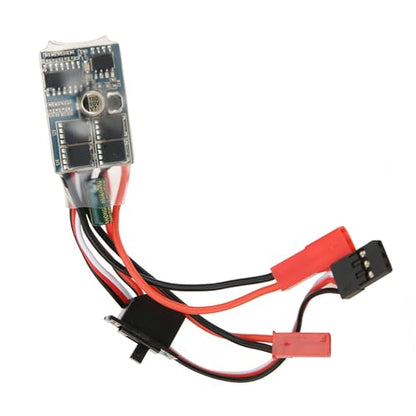 Brushed Electric Speed Controller for Mini RC Car, 30A 4-8V Mini Bi Directional Brushed Esc Speed Controller for 1/16 1/24 Car Boat (with Brake) - color: With Brake