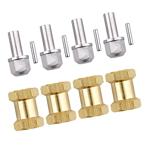 Brass 12mm Wheel Spacer Wheel Hubs Extension Drive Adapter for Axial SCX10 & SCX10 II 1/10 RC Crawler (18mm) - size: 18mm