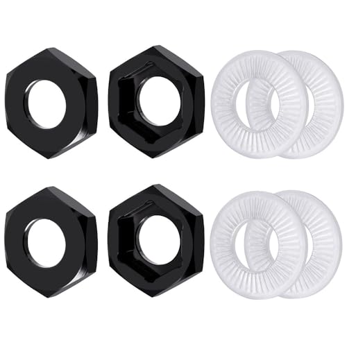 MORLORDY 4Pcs 17mm to 24mm CNC Wheel Hex Hub Adapter Aluminum Spacers for 1/7 Mojave 6S EXB & All 1/8 RC Monster Truck Upgrade Parts