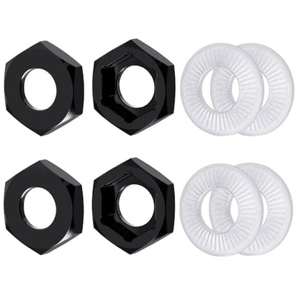 MORLORDY 4Pcs 17mm to 24mm CNC Wheel Hex Hub Adapter Aluminum Spacers for 1/7 Mojave 6S EXB & All 1/8 RC Monster Truck Upgrade Parts