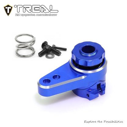 Treal Aluminum 7075 Servo Saver Set 25T for LMT Monster (Blue) - color: Blue