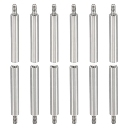 PATIKIL 24pcs M3 Standoffs, M3 30+6mm Spacer Standoffs Steel Threaded Standoffs Screws Kit 3mm ID 5mm OD Metric Male Female Thread Adapters for Circuit Board PCB RC Drones Motherboard - size: 30+6mm L
