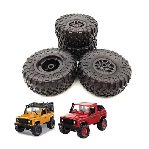 Compatible with MN D90 D91 RC Crawler Car Truck Upgrade Modification Parts Accessories 4 Pcs Tires Wheels Rims Set RC Assortment