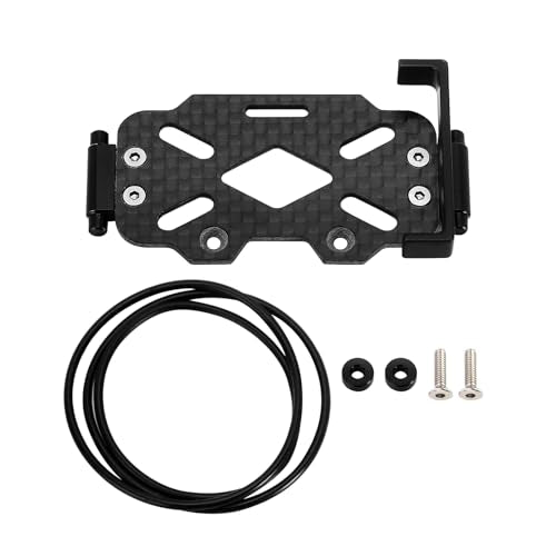 INJORA LCG Carbon Fiber Chassis Frame Kit with Battery Tray for 1/18 TRX4M - size: B
